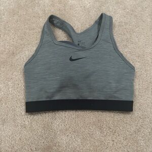 Nike Women's Gray Sports Bra Dri Fit